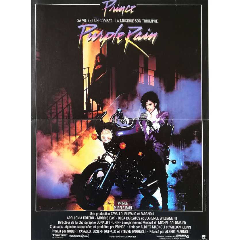 PURPLE RAIN Affiche de film  - 40x60 cm. - 1984 - Prince, Albert Magnoli
