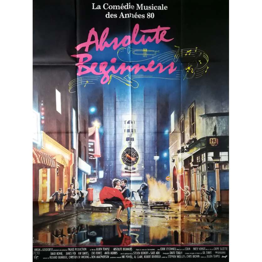 ABSOLUTE BEGINNERS Affiche de film  - 120x160 cm. - 1986 - David Bowie, Julien Temple