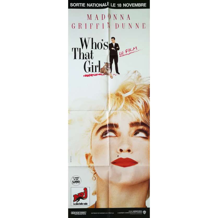 WHO'S THAT GIRL Affiche de film  - 60x160 cm. - 1987 - Madonna, James Foley