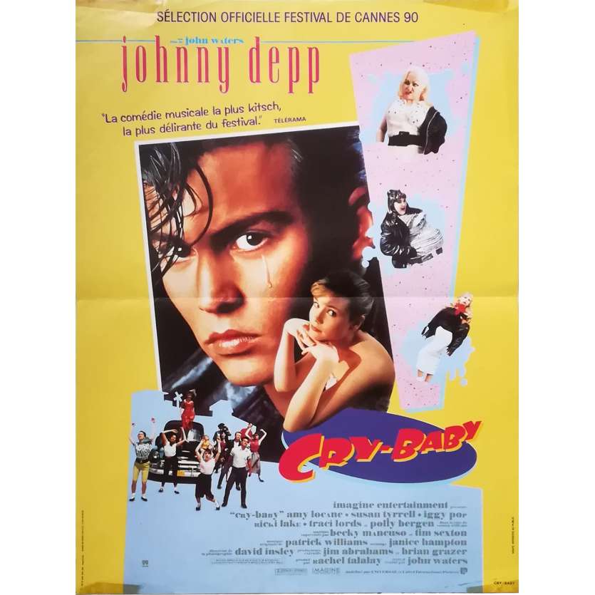 CRY BABY Affiche de film  - 40x60 cm. - 1990 - Johnny Depp, John Waters