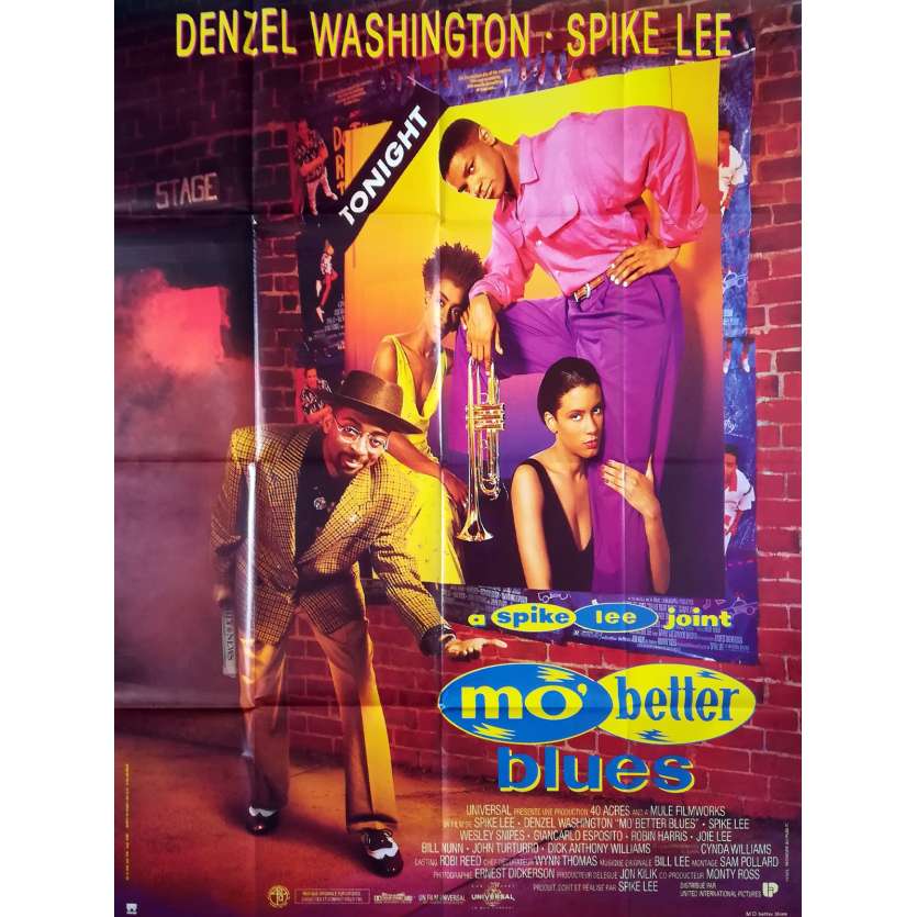 MO BETTER BLUES Original Movie Poster  - 47x63 in. - 1990 - Spike Lee, Denzel Washington