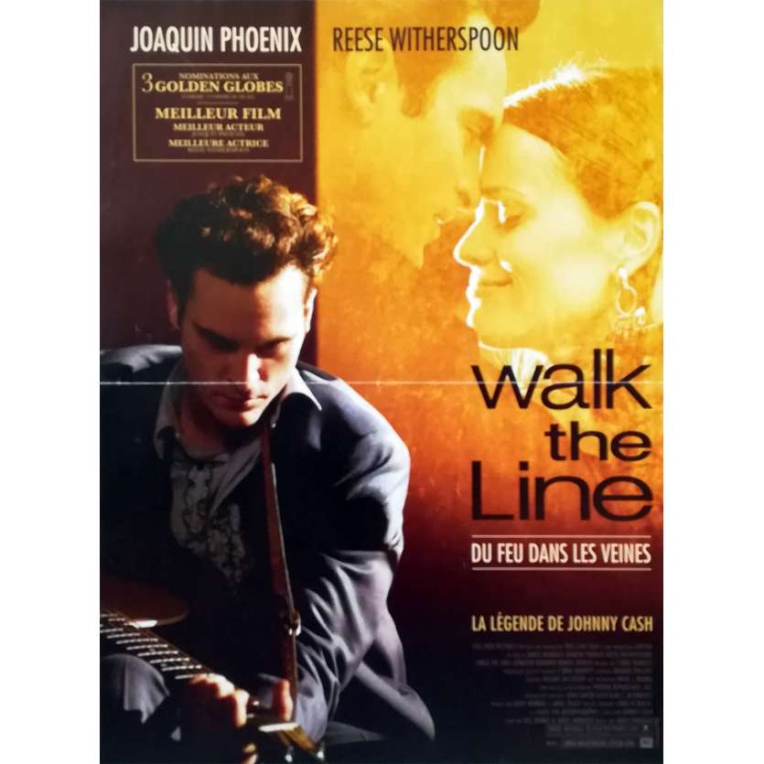 WALK THE LINE Original Movie Poster - 15x21 in. - 2005 - James mangold, Joaquim Phoenix