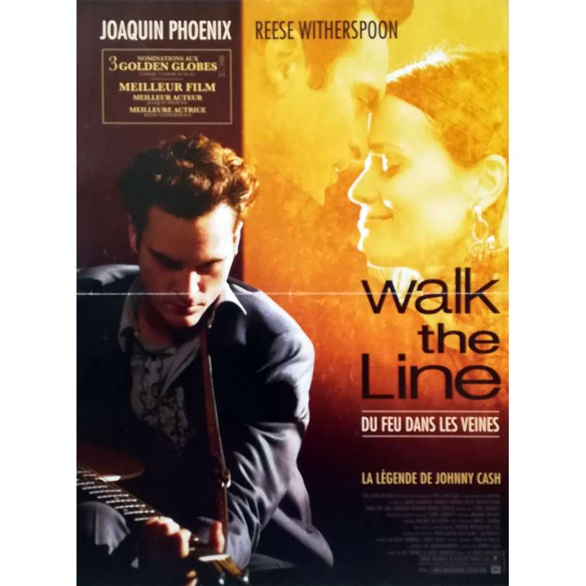 WALK THE LINE Original Movie Poster  - 15x21 in. - 2005 - James mangold, Joaquim Phoenix