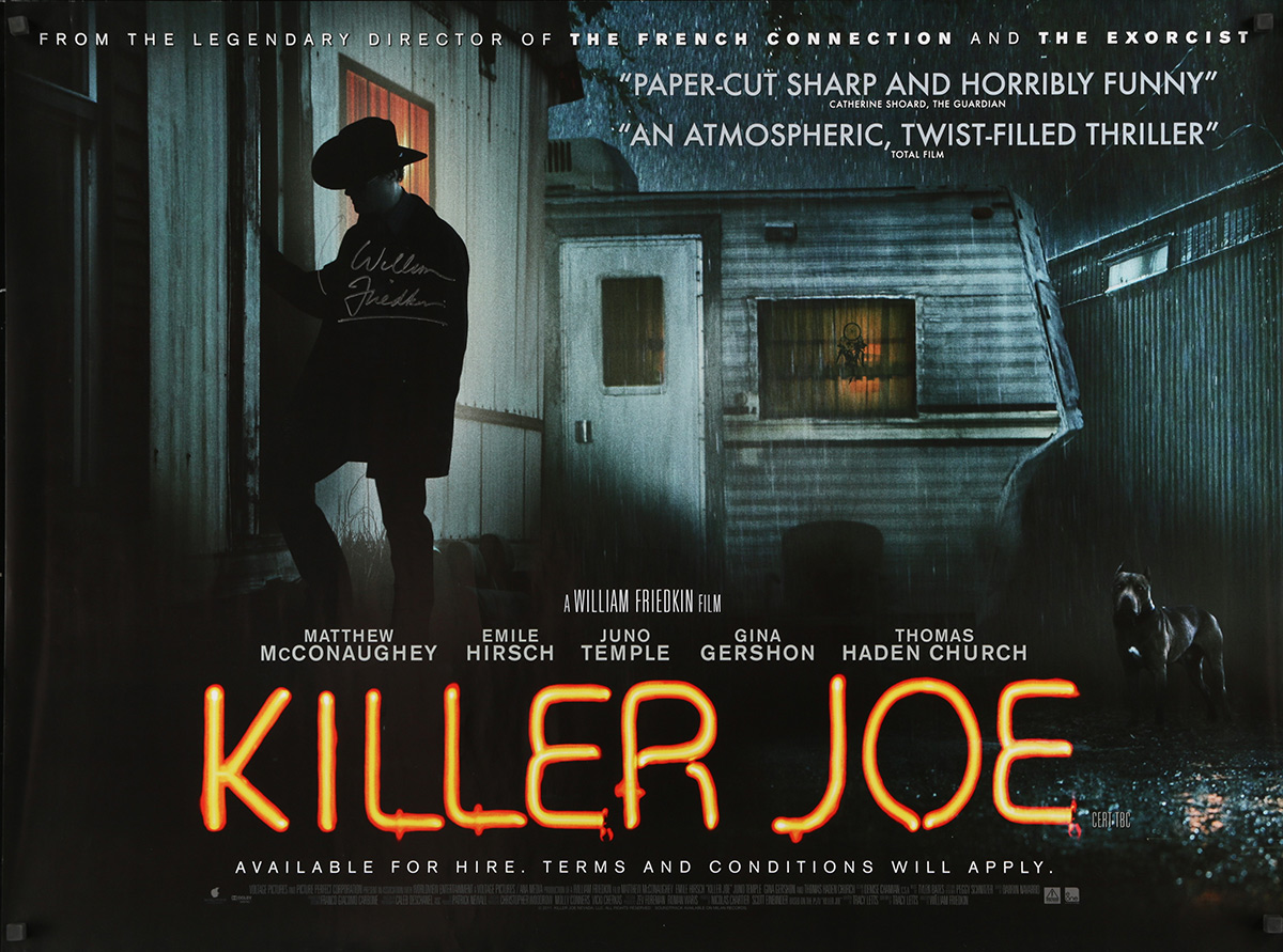 KILLER JOE Signed Poster 30x40 in.