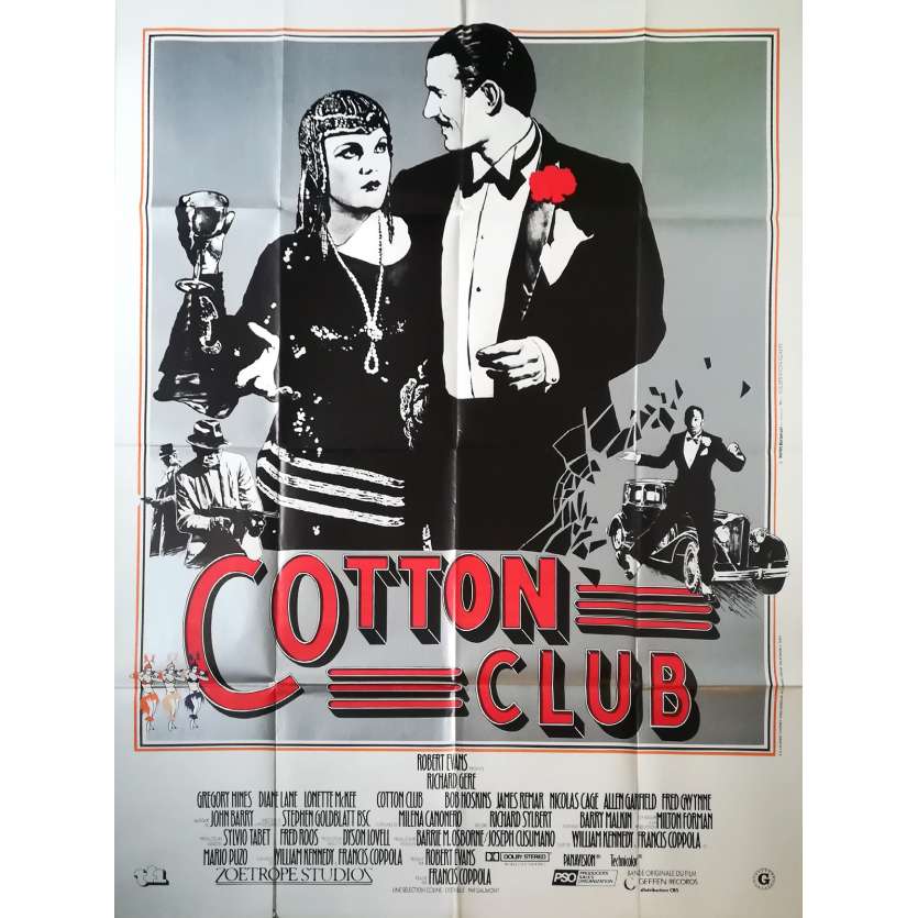 COTTON CLUB Affiche de film - 120x160 cm. - 1984 - Richard Gere, Francis Ford Coppola