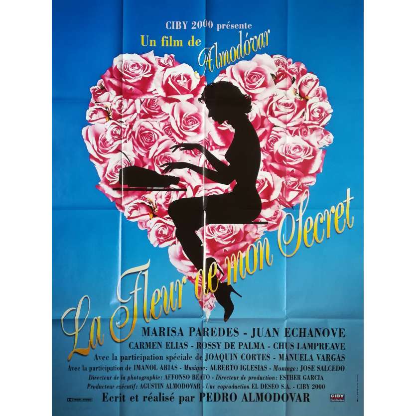 THE FLOWER OF MY SECRET Original Movie Poster - 47x63 in. - 1995 - Pedro Almodovar, Marisa Paredes