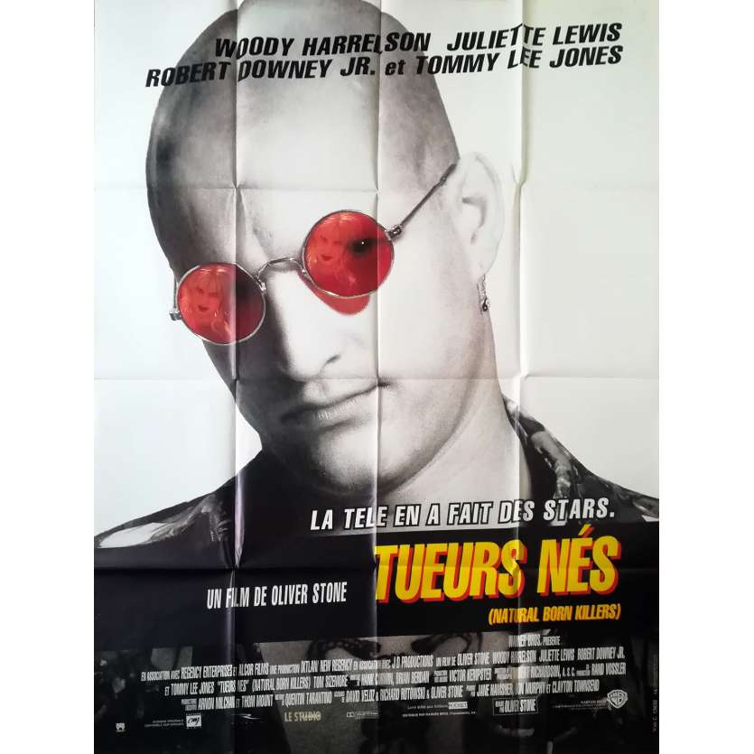 TUEURS NES Affiche de film 120x160  - 1992 - Oliver Stone, Quentin Tarantino