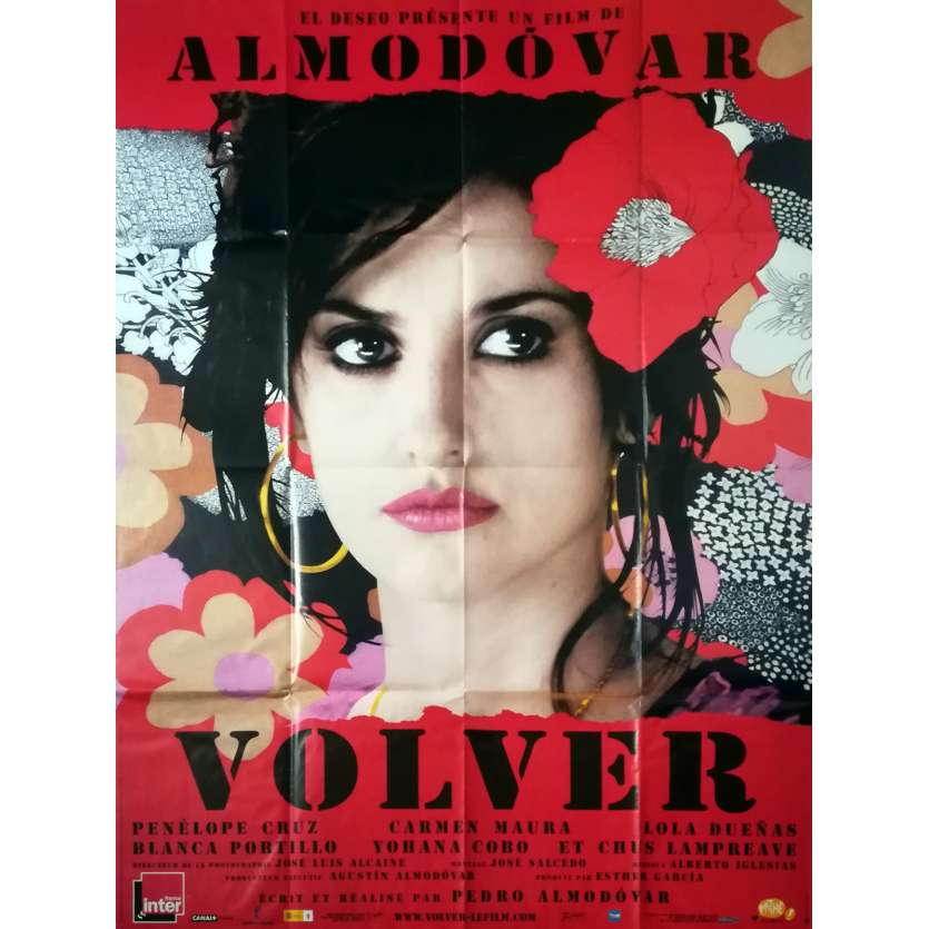 VOLVER Affiche de film - 120x160 cm. - 2006 - Penelope Cruz, Pedro Almodovar