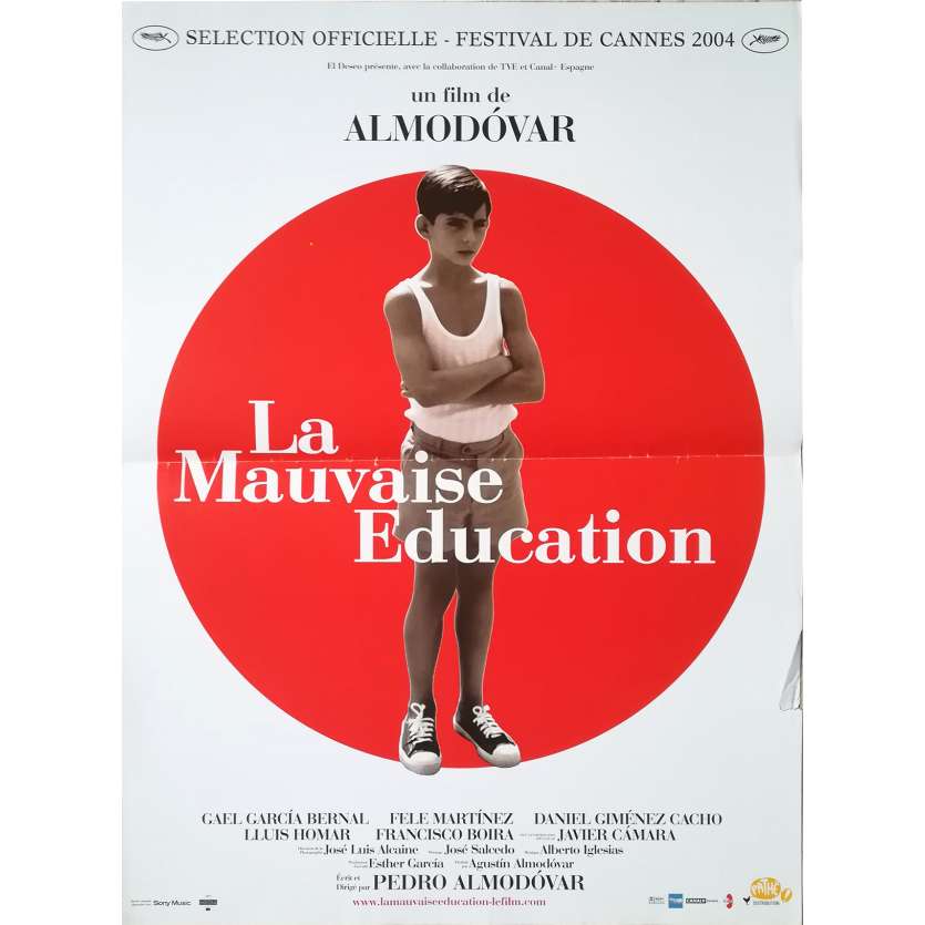 LA MAUVAISE EDUCATION Affiche de film  - 40x60 cm. - 2004 - Gael Garcia Bernal, Pedro Almodovar