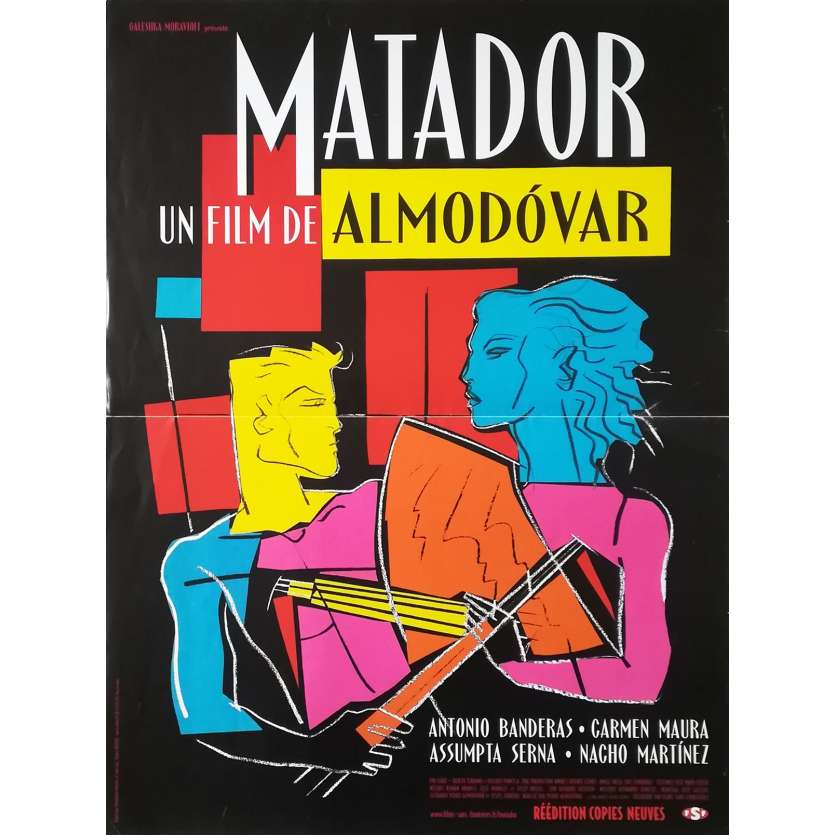 MATADOR Original Movie Poster  - 15x21 in. - 1986 - Pedro Almodovar, Antonio Banderas