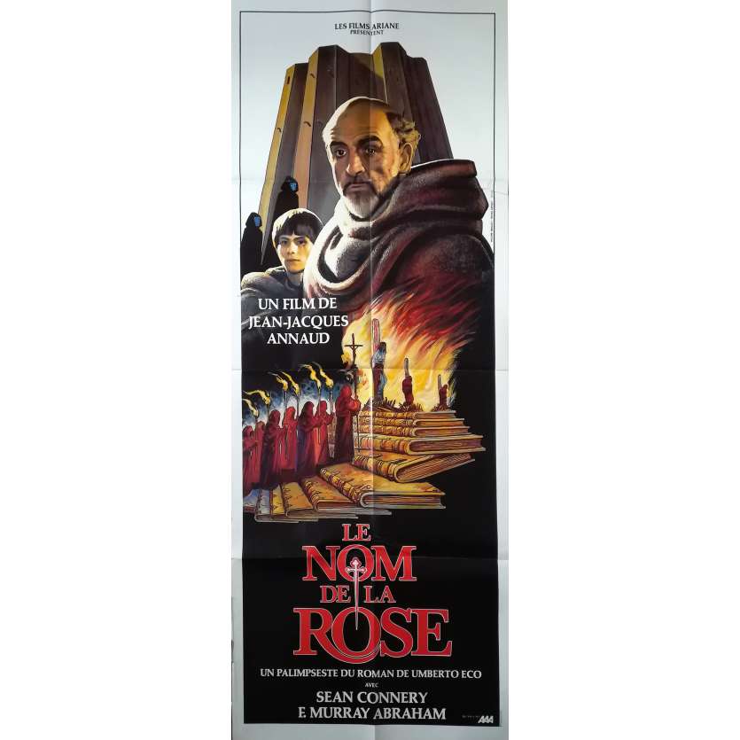 LE NOM DE LA ROSE Affiche de film  - 60x160 cm. - 1987 - Sean Connery, Jean-Jacques Annaud