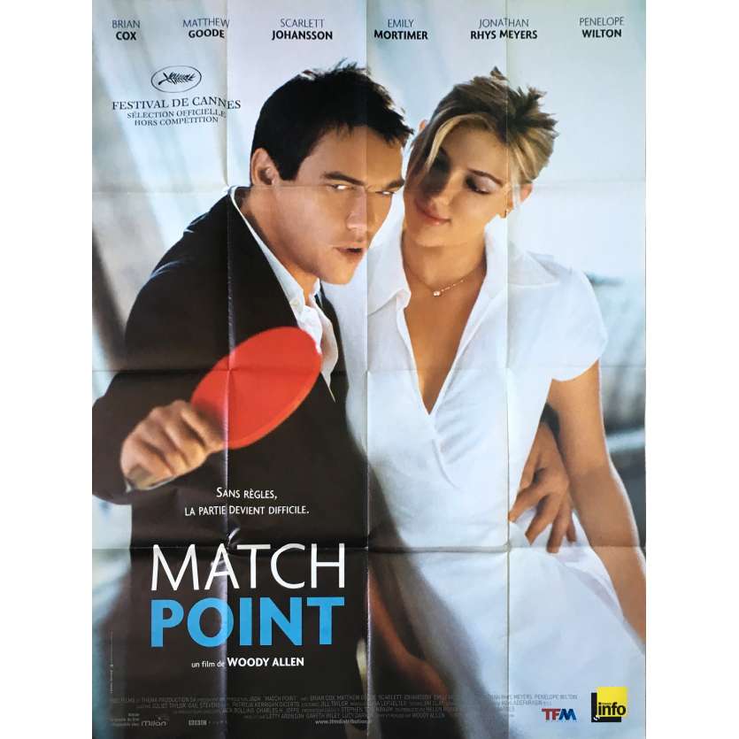 MATCHPOINT Original Movie Poster - 47x63 in. - 2005 - Woody Allen, Scarlett Johansson