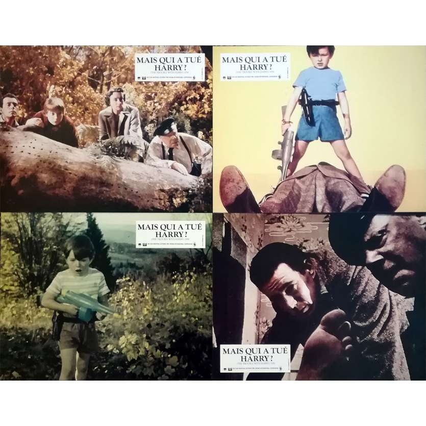 MAIS QUI A TUE HARRY Photos de film x4 - 21x30 cm. - R1980 - Shirley MacLaine, Alfred Hitchcock