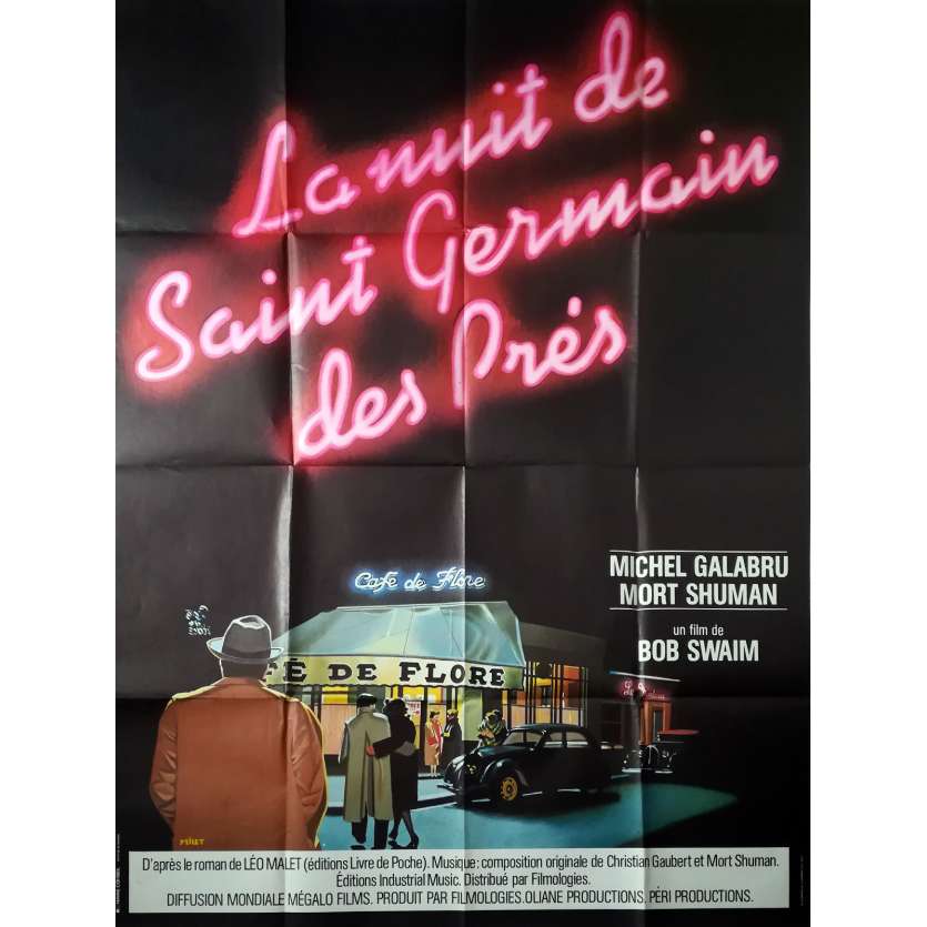 LA NUIT DE ST GERMAIN DES PRES Affiche de film  - 120x160 cm. - 1977 - Michel galabru, Bob Swaim