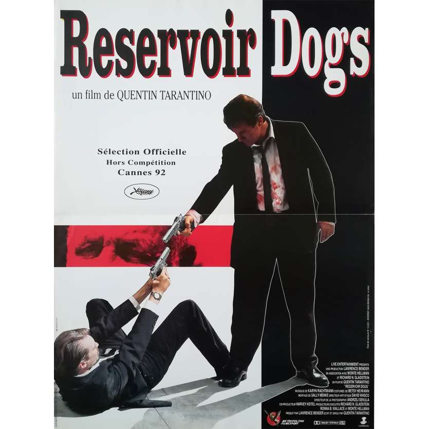 RESERVOIR DOGS Original Movie Poster  - 15x21 in. - 1992 - Quentin Tarantino, Harvey Keitel