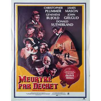 MEURTRE PAR DECRET Affiche de film - 40x60 cm. - 1979 - Christopher Plummer, Bob Clark