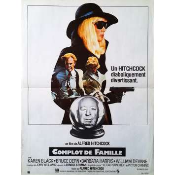 COMPLOT DE FAMILLE Affiche de film - 40x60 cm. - 1976 - Bruce Dern, Alfred Hitchcock