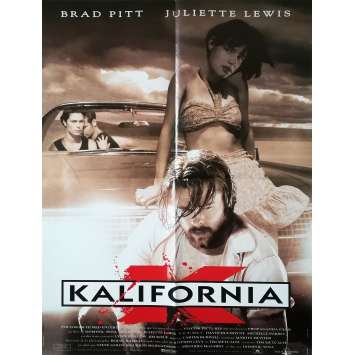 KALIFORNIA Original Movie Poster - 23x32 in. - 1993 - Dominic Sena, Brad Pitt, Juliette Lewis