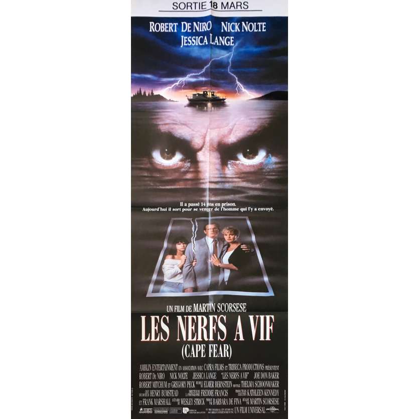 CAPE FEAR Original Movie Poster  - 23x63 in. - 1995 - Martin Scorsese, Robert de Niro