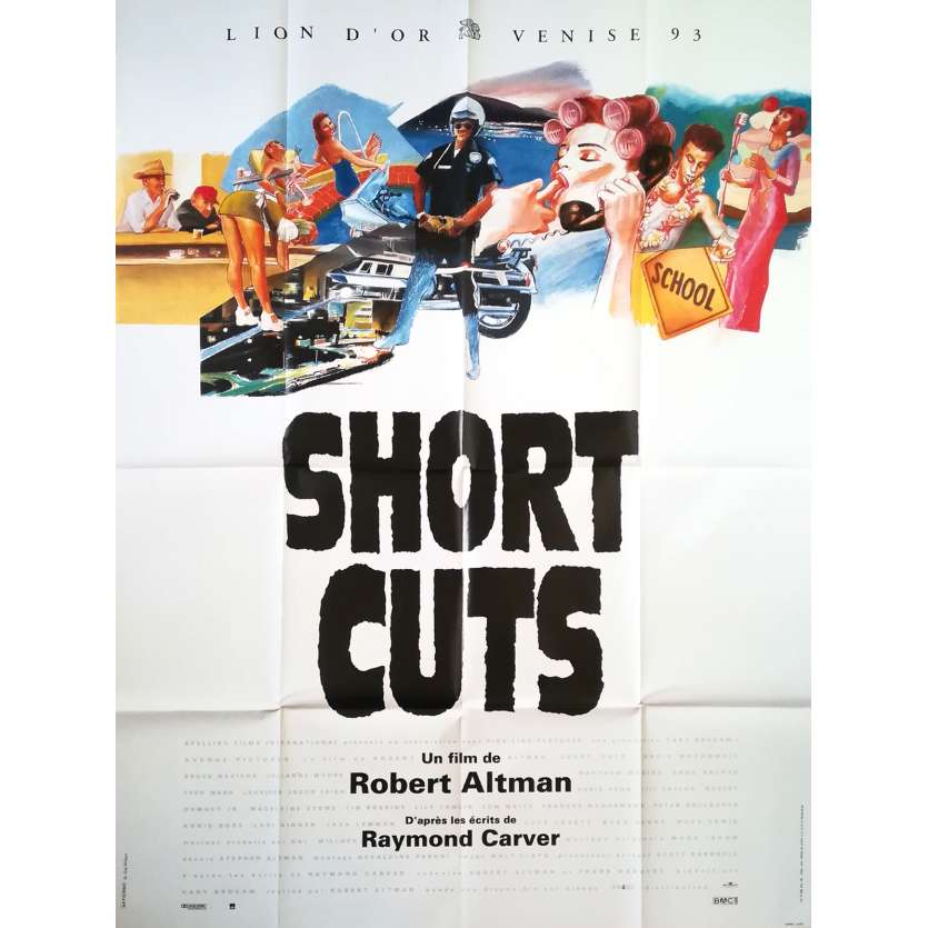 SHORT CUTS Affiche de film 120x160 cm - 1993 - Tim Robbins, Robert Altman