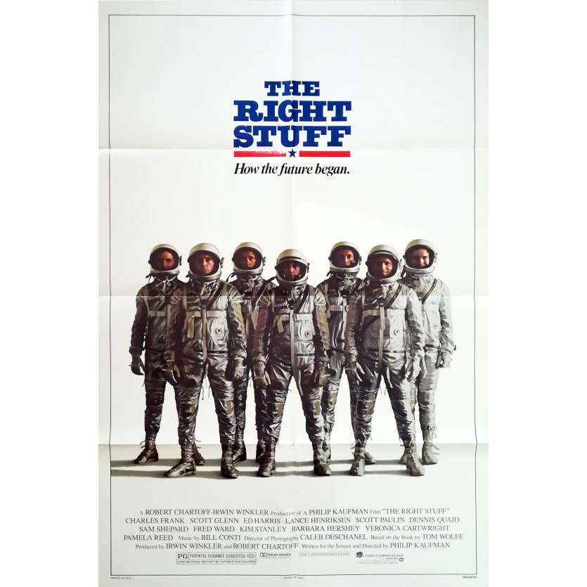 L'ETOFFE DES HEROS Affiche de film Prev. - 69x102 cm. - 1983 - Sam Sheppard, Philip Kaufman