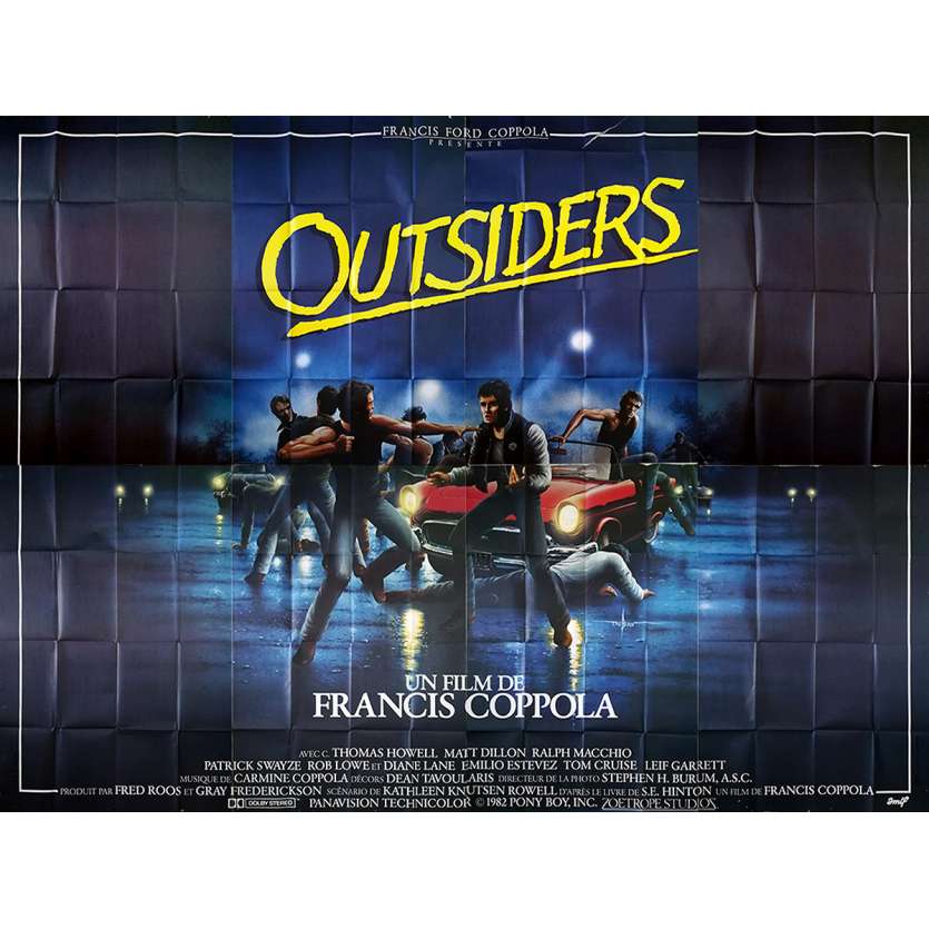 OUTSIDERS Affiche de film - 400x300 cm. - 1983 - Matt Dillon, Francis Ford Coppola