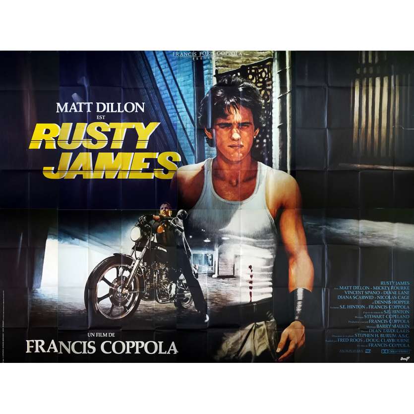 RUSTY JAMES Affiche de film - 400x300 cm. - 1983 - Matt Dillon, Francis Ford Coppola