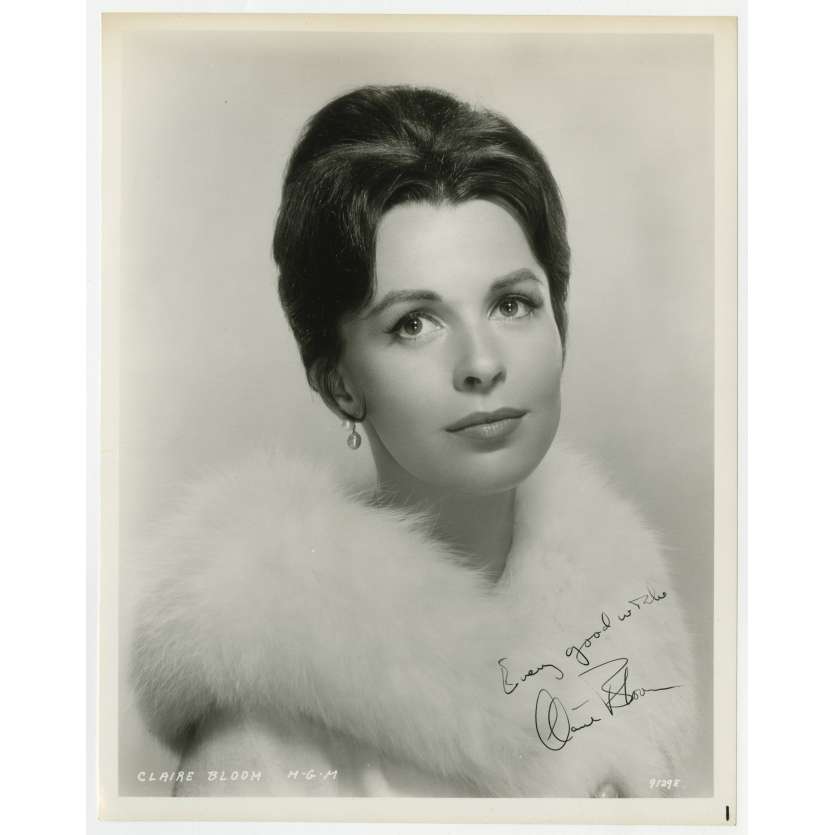 CLAIRE BLOOM Original Signed Photo - 8x10 in. - 1960'S - 0, 0