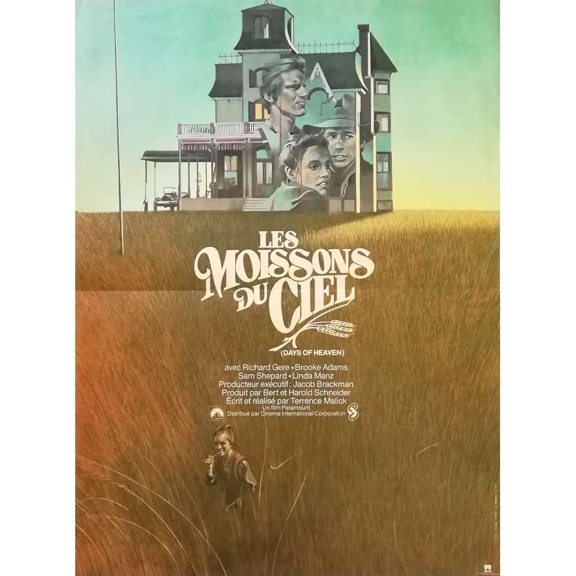 DAYS OF HEAVEN Original Movie Poster  - 15x21 in. - R1999 - Terence Malick, Richard Gere