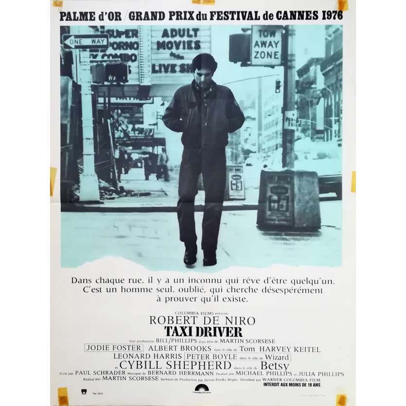 TAXI DRIVER Original Movie Poster  - 23x32 in. - 1976 - Martin Scorsese, Robert de Niro