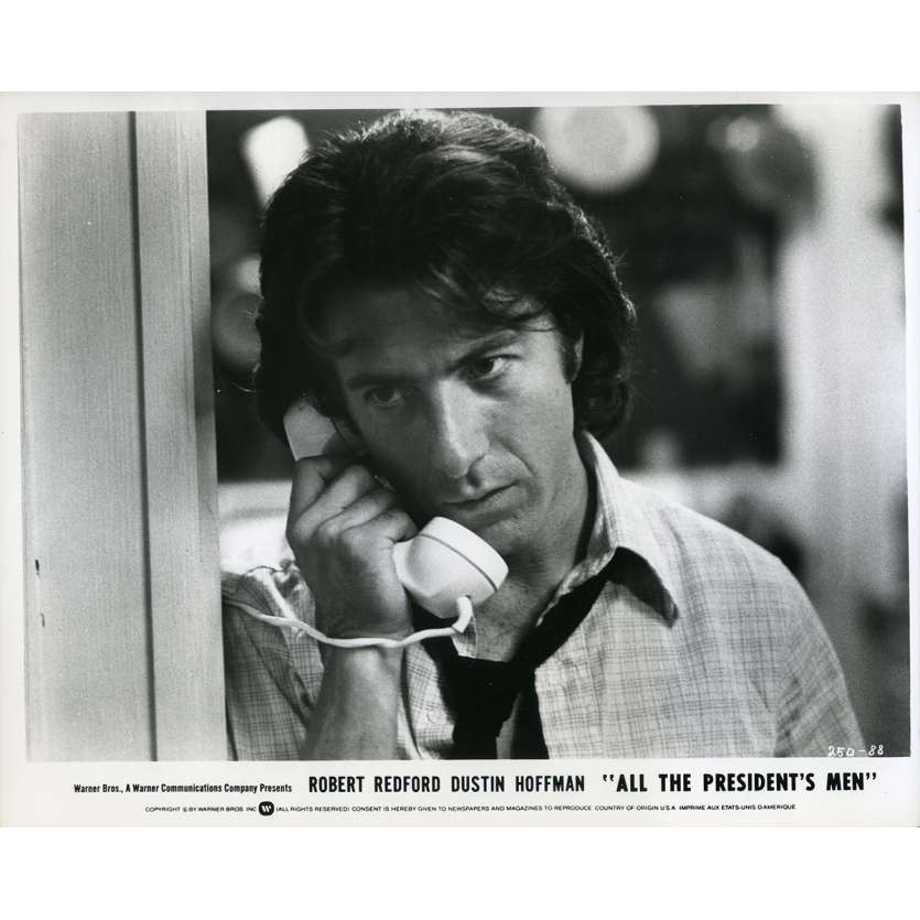 LES HOMMES DU PRESIDENT Photo de presse N05 - 20x25 cm. - 1976 - Dustin Hoffman, Robert Redford, Alan J. Pakula