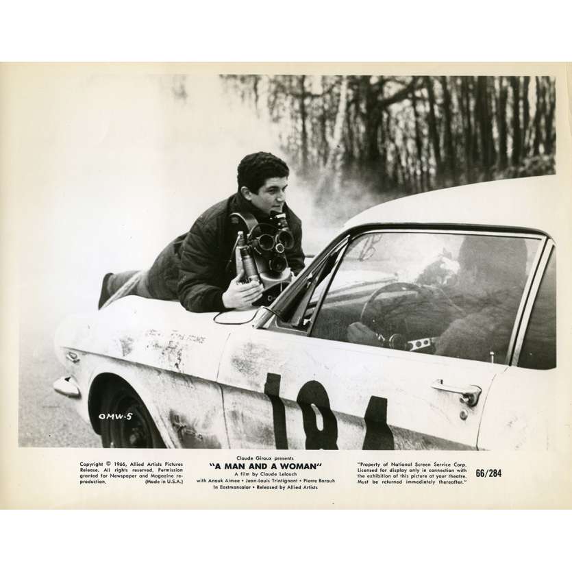 MAN & A WOMAN Original Movie Still N01 - 8x10 in. - 1966 - Claude Lelouch, Anouk Aimée, Jean-Louis Trintignant