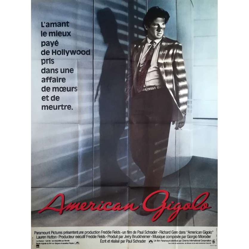 AMERICAN GIGOLO Affiche de film  - 120x160 cm. - 1980 - Richard Gere, Paul Schrader