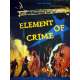 ELEMENT OF CRIME Original Movie Poster  - 47x63 in. - 1984 - Lars Von Trier, Michael Elphick