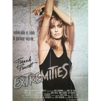 EXTREMITIES Original Movie Poster - 47x63 in. - 1986 - Robert Milton Young, Farah Fawcett
