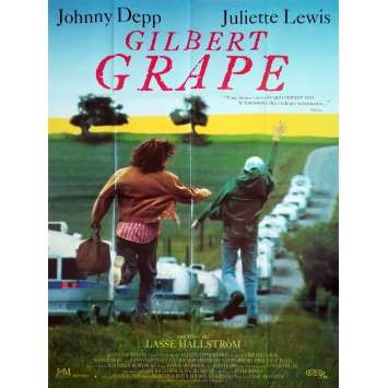 GILBERT GRAPPE Affiche de film - 120x160 cm. - 1993 - Johnny Depp, Lasse Hallstrom