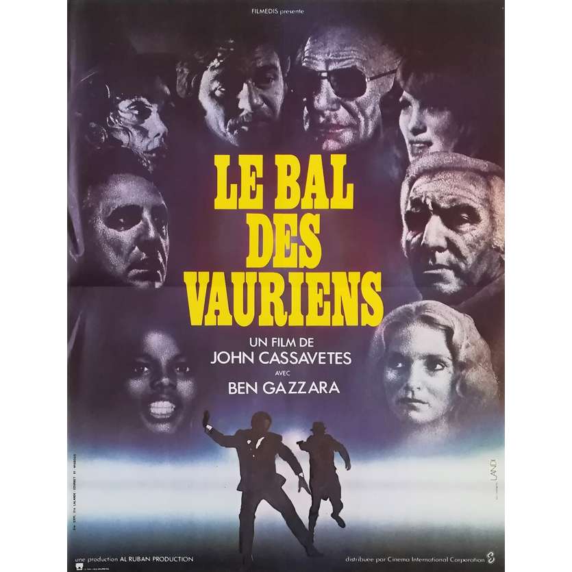 LE BAL DES VAURIENS Affiche de film - 40x60 cm. - 1976 - Ben Gazzara, John Cassavetes
