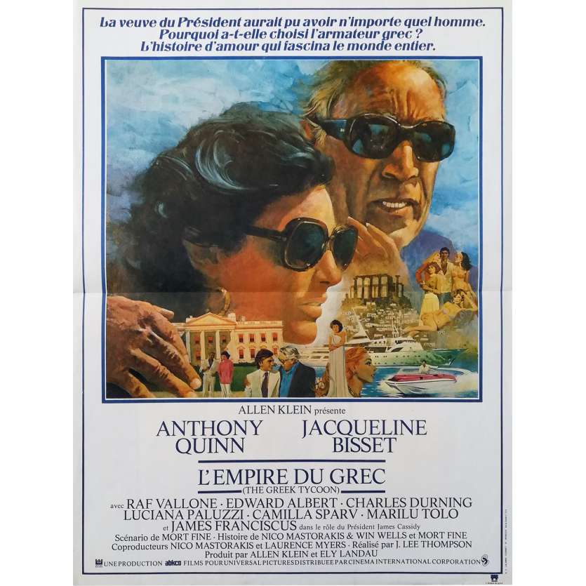 L'EMPIRE DU GREC Original Movie Poster - 15x21 in. - 1978 - J. Lee Thomson, Anthony Quinn