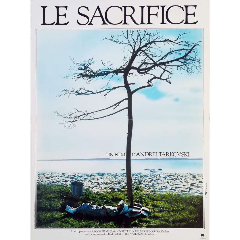 LE SACRIFICE Affiche de film  - 40x60 cm. - 1986 - Erland Josephson, Andrei Tarkovsky