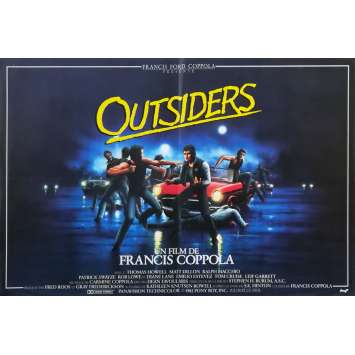 OUTSIDERS Affiche de film - 40x60 cm. - 1983 - Matt Dillon, Francis Ford Coppola OUTSIDERS Affiche de film - 40x60 cm. - 1983 - Matt Dillon, Francis Ford Coppola