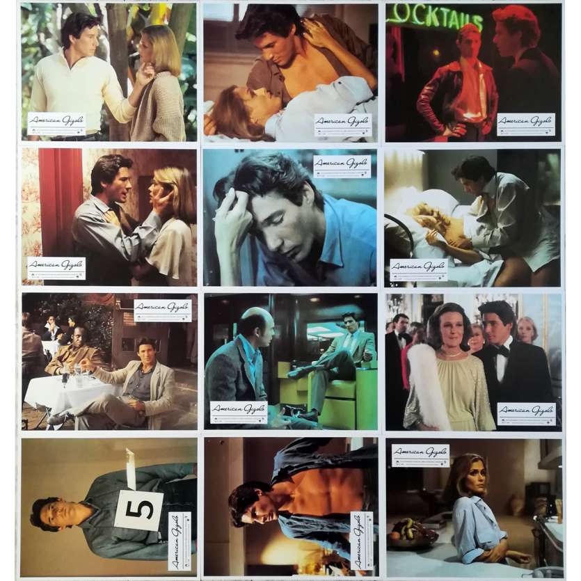 AMERICAN GIGOLO Original Lobby Cards x10 - 9x12 in. - 1980 - Paul Schrader, Richard Gere