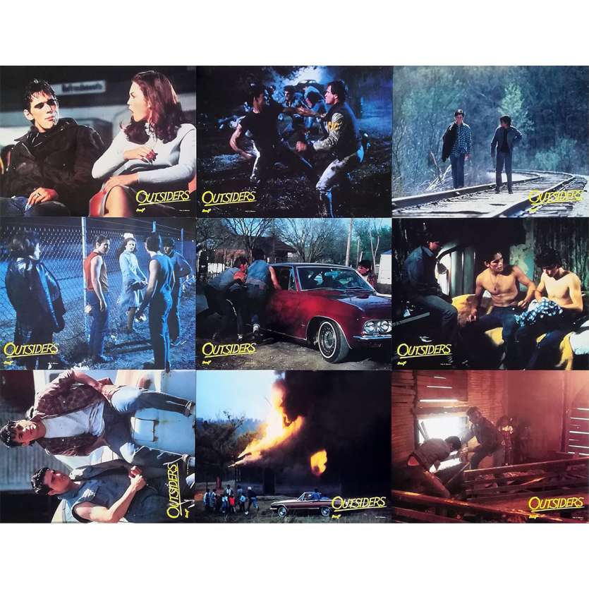 OUTSIDERS Photos de film x10 - 21x30 cm. - 1983 - Matt Dillon, Francis Ford Coppola