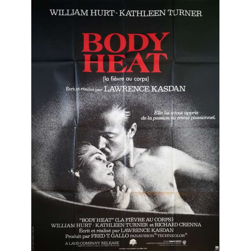 BODY HEAT Affiche de film  - 120x160 cm. - 1981 - William Hurt, Lawrence Kasdan