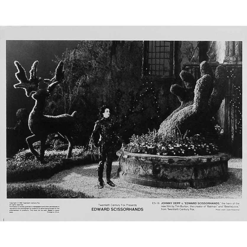 EDWARD AUX MAINS D'ARGENT Photo de presse N04 - 20x25 cm. - 1992 - Johnny Depp, Tim Burton