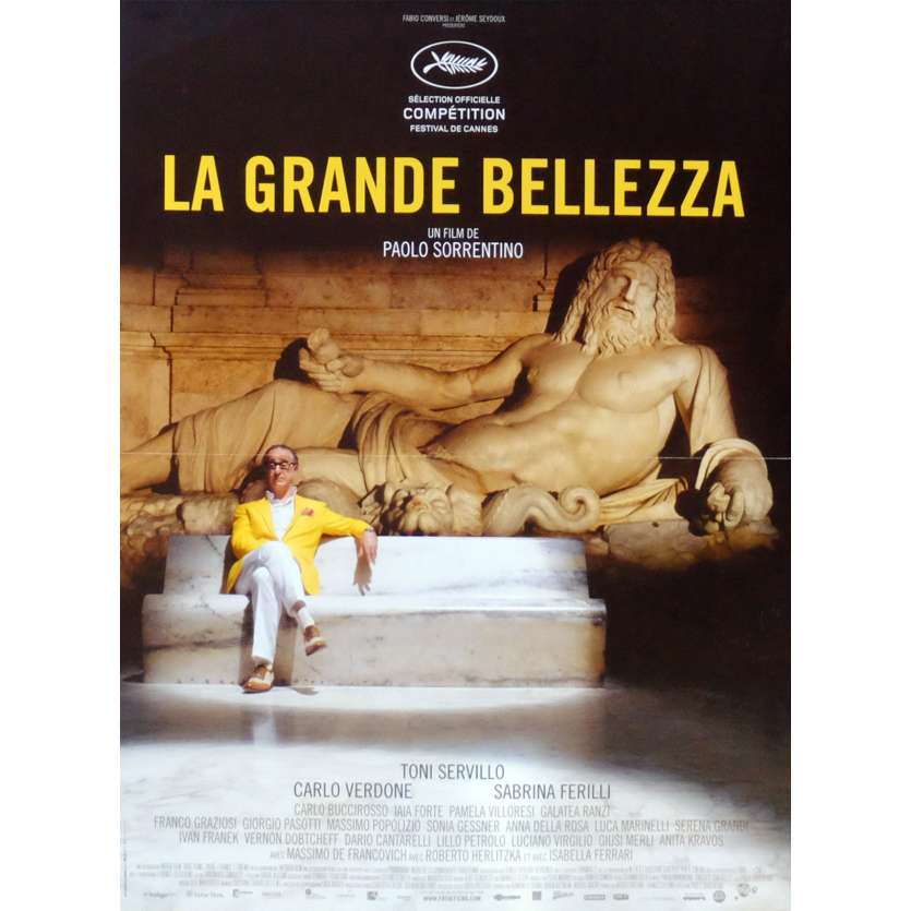 LA GRANDE BELLEZZA Affiche de film 40x60 - 2013 - Toni Servillo, Paolo Sorrentino