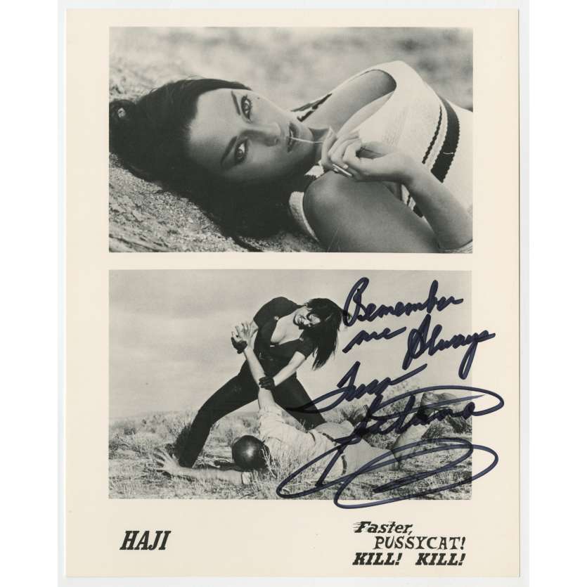 FASTER PUSSYCAT KILL KILL Photo signed by Tura Satana - 8x10 in. - 1965 - Russ Meyer