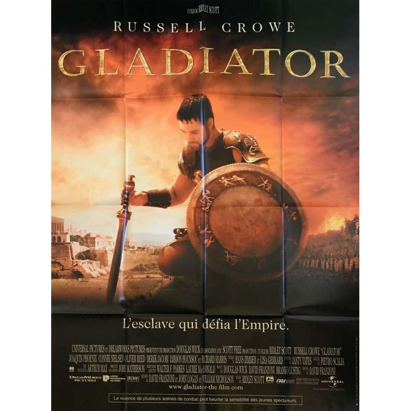 GLADIATOR Original Movie Poster  - 47x63 in. - 2000 - Ridley Scott, Russel Crowe