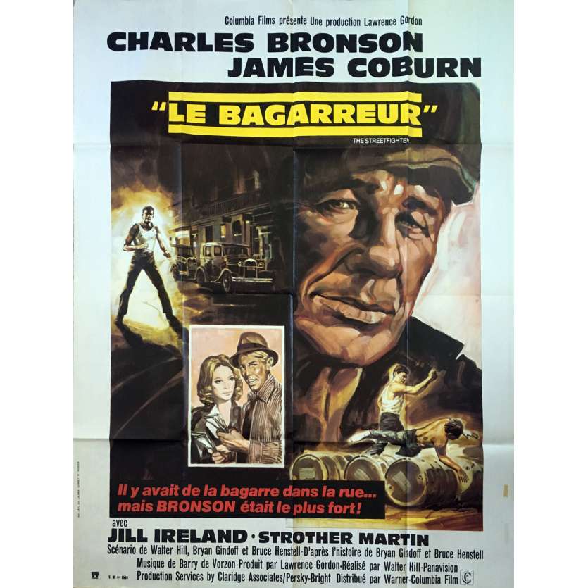 LE BAGARREUR Affiche de film - 120x160 cm. - 1975 - Charles Bronson, Walter Hill