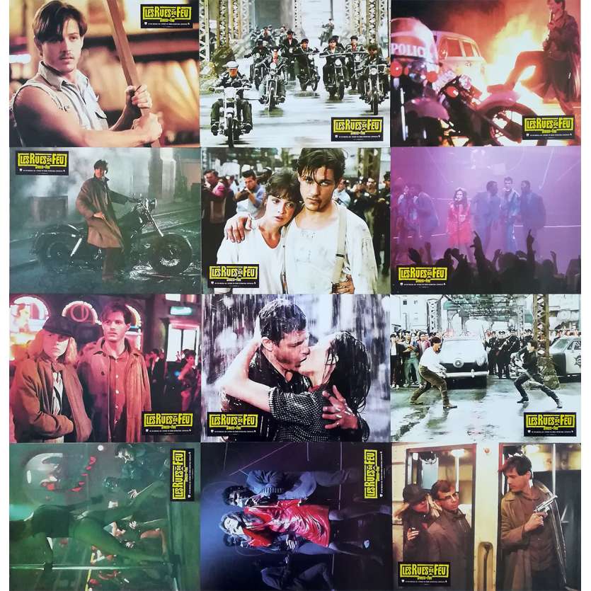 THE STREETS OF FIRE Original Lobby Cards x12 - 9x12 in. - 1984 - Walter Hill, Michael Paré