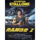 RAMBO Affiche de film - 120x160 cm. - R1989 - Sylvester Stallone, Ted Kotcheff